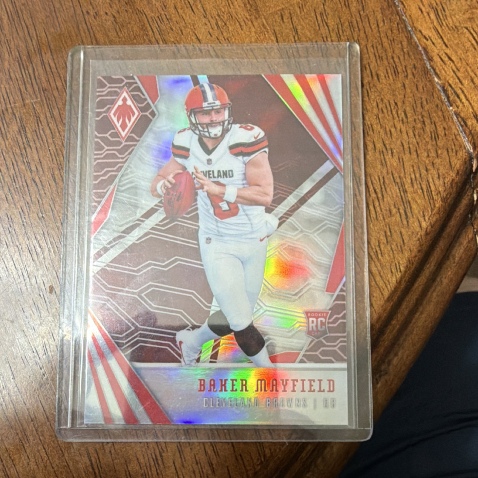 2018 Panini Phoenix Baker Mayfield Red Rookie #106/299 Cleveland Browns