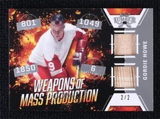 2021-22 Leaf Lumber Weapons of Mass Production Silver 2/2 Gordie Howe HOF y0t