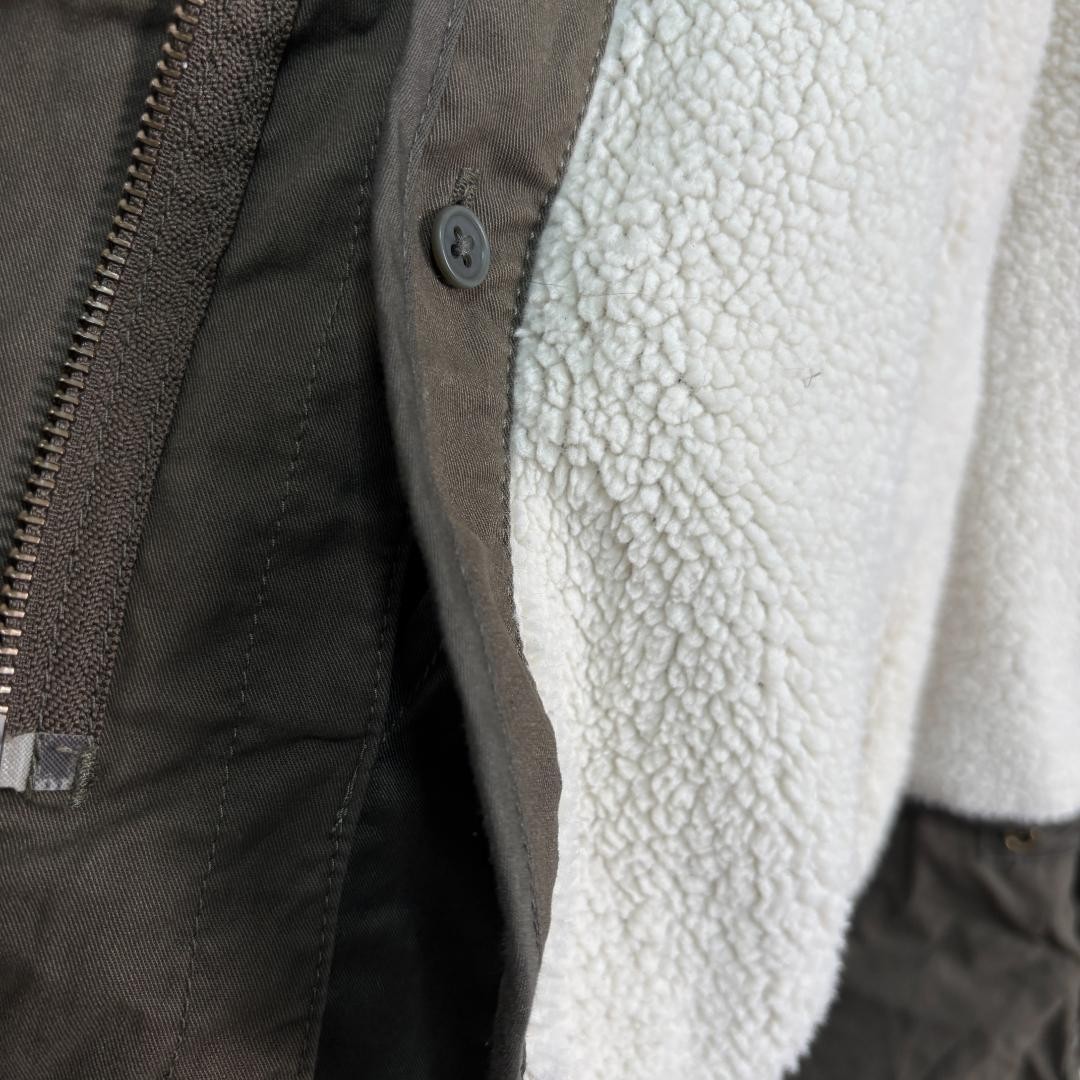 [2WAY] MUJI Mods Coat with Liner M Khaki Boa Sold Out image 8