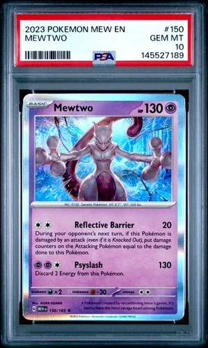 Mewtwo 150/165 Pokémon 151 Holo PSA 10 Pokémon card