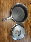 GRISWOLD LARGE LOGO CHROME NICKEL #8 CHICKEN PAN 777 WITH SELF BASTING LID 1098B