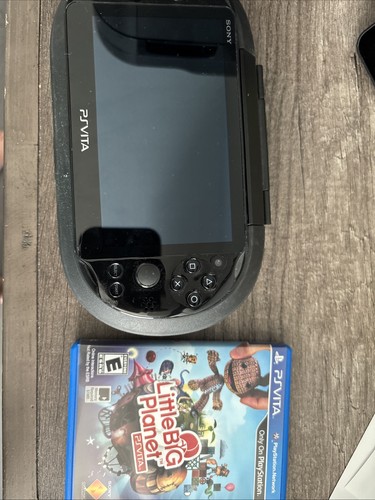 PS Vita PCH-2000 Slim Black Case with Little Big Planet Physical Cartridge+Case