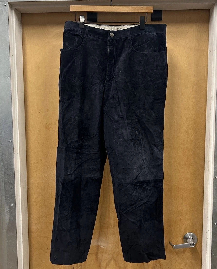 Gucci Leather Pants for Men for sale | eBay