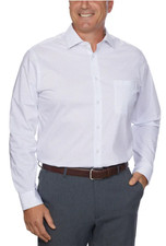 Calvin Klein Men's Wrinkle Free Dress Shirt White 15-15.5 M 34/35 