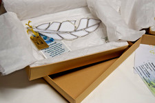 Stained Glass White Angel feather sun-catcher's / window decoration's