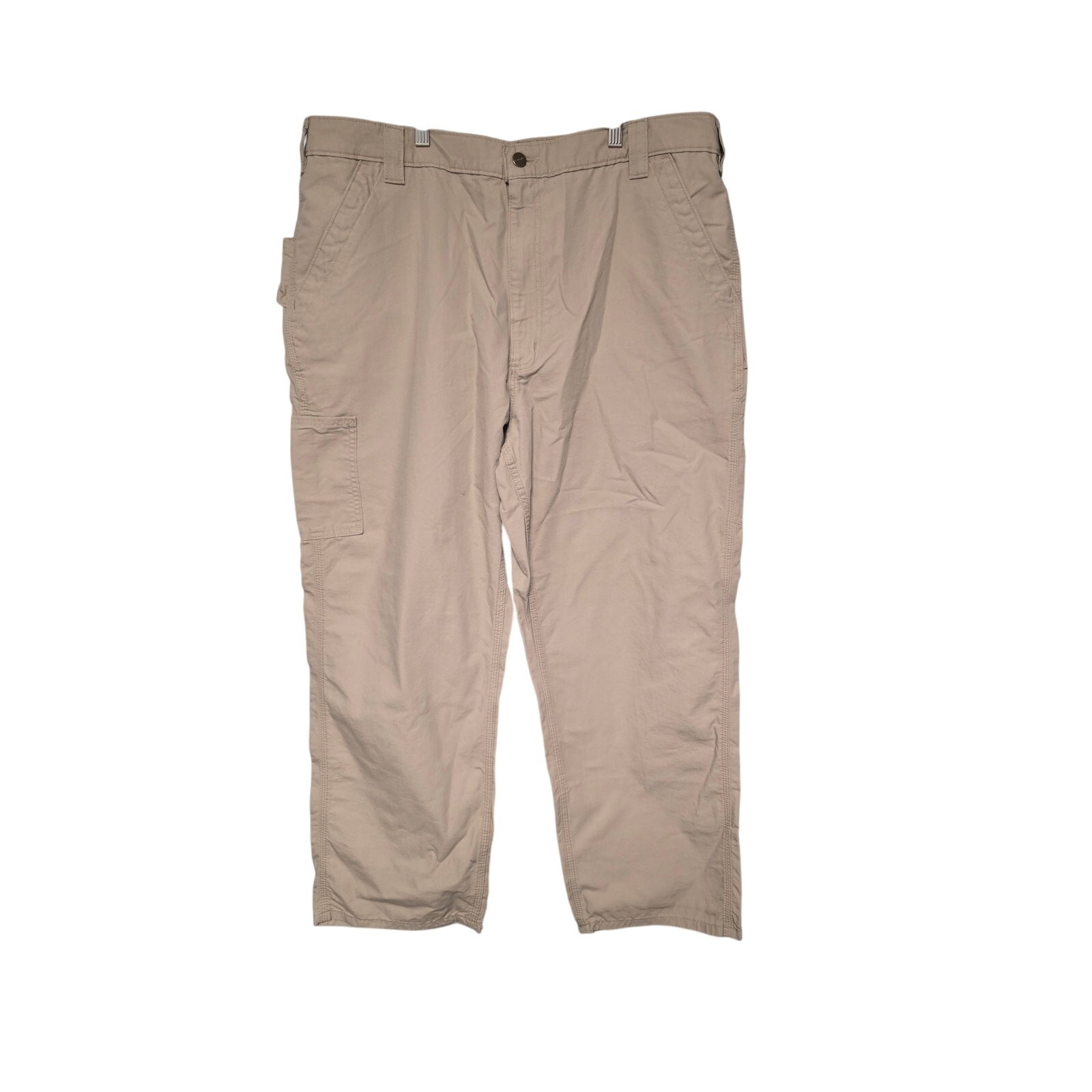 New Carhartt Mens 40x30 Cargo Work Pants Kaki Casual Baggy Fit