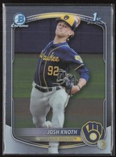 2025 Bowman #BCP-136 Josh Knoth Chrome Prospects Milwaukee Brewers (B1)