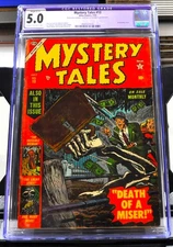 Mystery Tales #13, 7/53 - Atlas Comics - CGC 5.0, Pre-code
