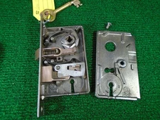 FRENCH DOOR MORTISE LOCK w/KEY 1  1/2" BS, 5 1/4" FACE #1140 (42679-2)