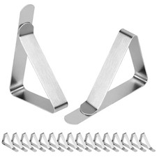 16 Pcs Tablecloth Clips,Table Cloth Holder Clips,Metal Picnic Table
