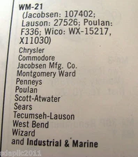 Guaranteed Parts WM21 Point Set Wico