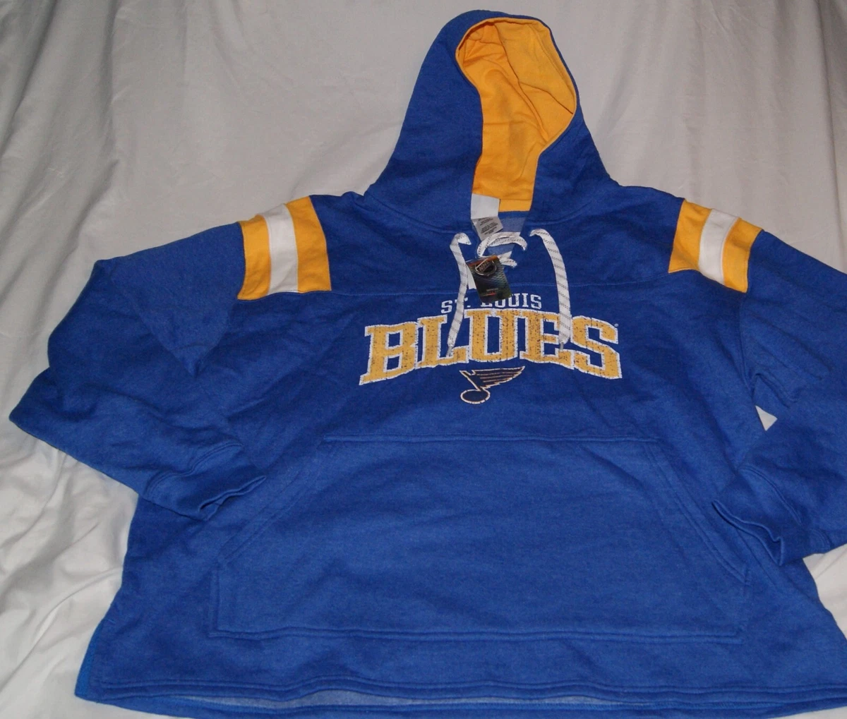 St. Louis Blues NFL hockey jersey style pullover hoodie new NWT kangaroo  pocket | eBay