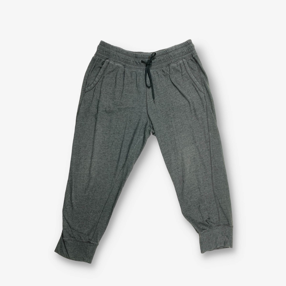 Vintage Champion Capri Jogging Bottoms Charcoal Medium