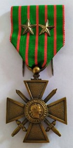 Superbe Croix De Guerre 1914 1918 Avec 2 Citations A L Ordre Du Regiment Ebay