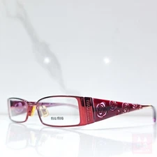 Miu Miu VMU 50 B Prada eyeframe eyeglasses Bayonetta y2k shades office siren