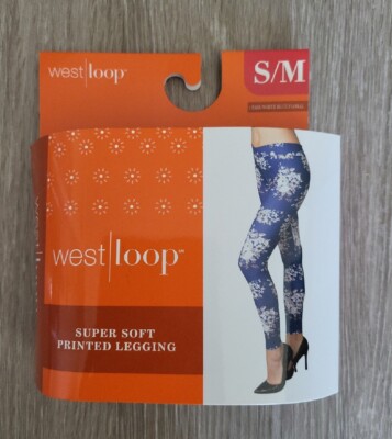 WEST LOOP SUPER SOFT PRINTED LEGGING S/M NEW
