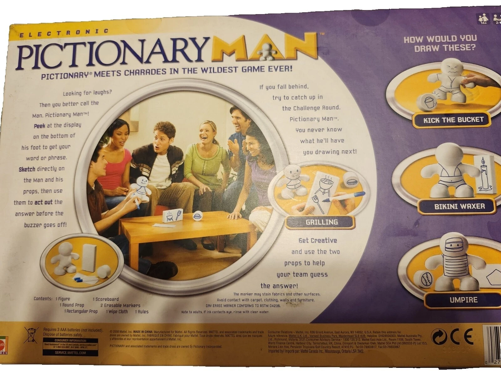 Juego de la familia de arte Mattel Juegos de mesa y tradicionales contemporáneos de fabricación