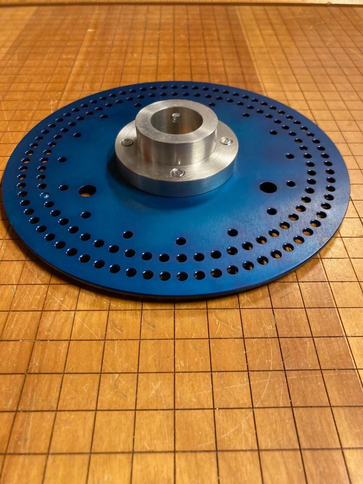 Placa indexadora con brida de 1" para proyecto de torno motor ornamental/rosa ¿o? Foto 3 de 4