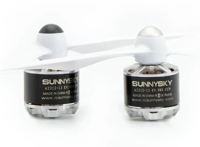 4x SUNNYSKY A2212 KV980 Outrunner Motor sin escobillas con tornillo autobloqueante CW/CCW Foto 2 de 4