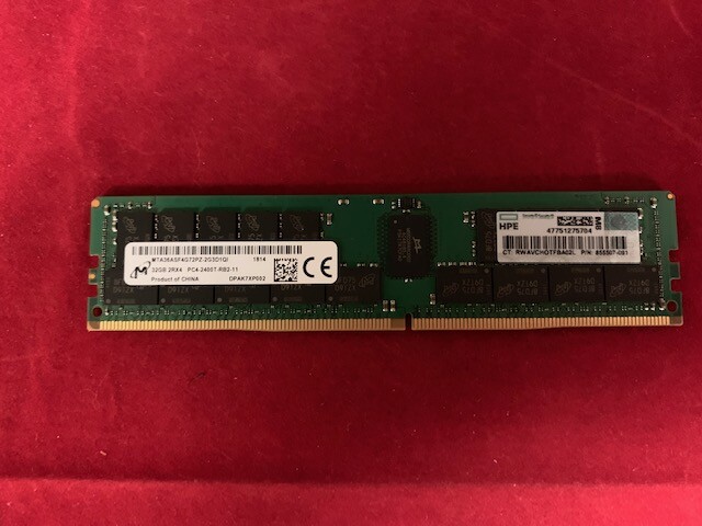 MTA36ASF4G72PZ-2G3D1QI 854596-B21 MICRON HPE 32GB 2Rx4 PC4-2400T-R