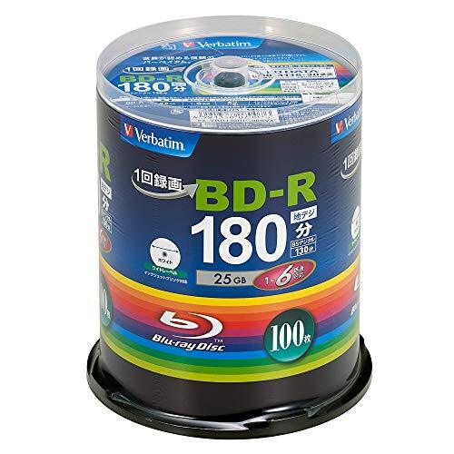 Verbatim BD-R 25GB Blu-ray Disc 100 Sheets Single Recording White Printable  1-6x 4991348070076 | eBay