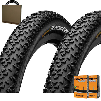 2x Continental Reifen Race King 29x2.20 | 55-622 schwarz MTB Mantel + Schlauch