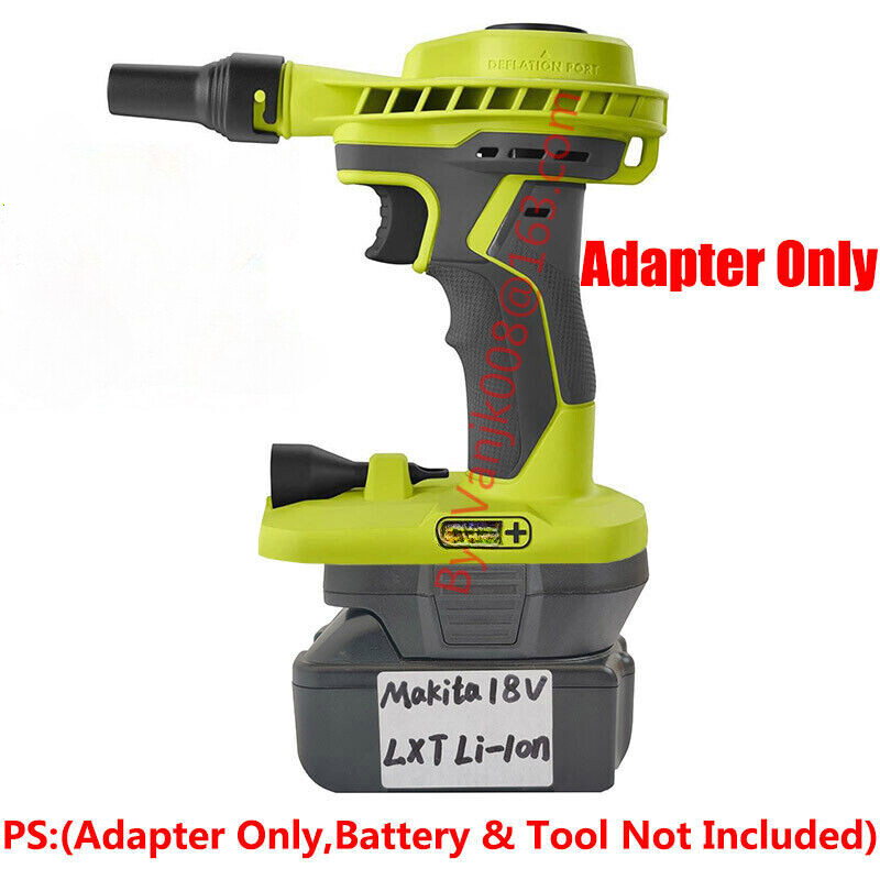 1x for Ryobi 18V Inflator Tools Adapter Uses for Makita 18V LXT Li