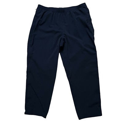 Outerknown Active Rain Pants Mens Size XL Stretch Ankle Zip Econyl Blue