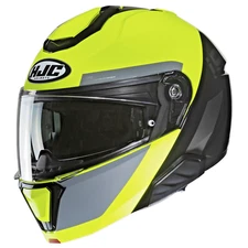 HJC i91 Bina Modular SunShield Motorcycle Helmet Hi-Viz 2XL XXL DOT USA