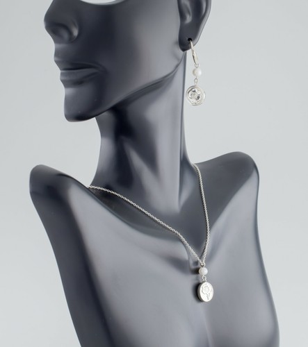 Sterling Silver Nature Rose Pendant 