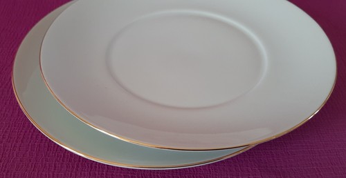 Thomas Germany White/Gold Thin Gold Band Porcelain 2 x Soup Cup & Saucer - Picture 6 of 11