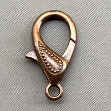 Jumbo Paisley Lobster Claw Clasps 30x18mm Antique Copper Plated Alloy Q6 Per Pkg
