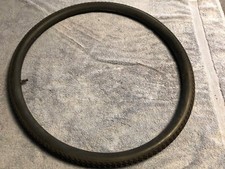 NOS ANTIQUE TOC YORK SINGLE TUBE PNEUMATIC 26" WOOD CLAD RIM TIRE