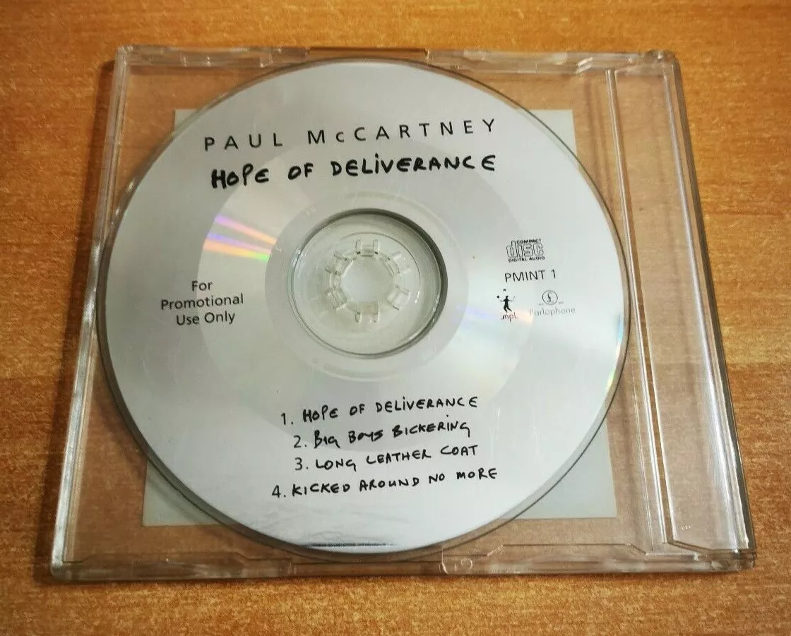 PAUL McCARTNEY Hope of deliverance RAREST UK PROMO CD SINGLE + SPANISH STICKER