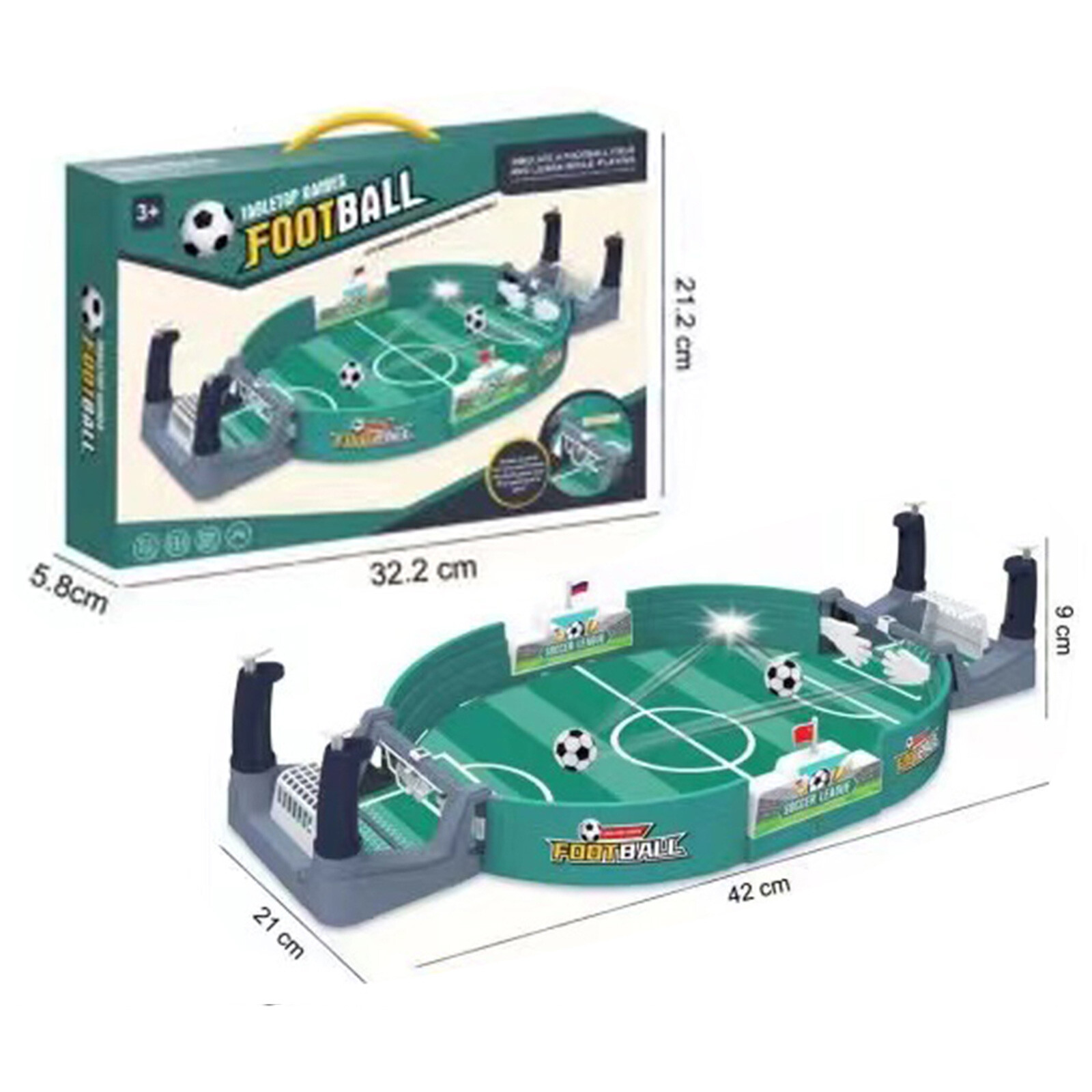 Portable Childrens Football Battle Table Mini Soccer Board Game Toys (M