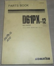 Komatsu D61PX-12 Tracteur Dozer Pièces Manuel Livre Catalogue S/N 1001-UP