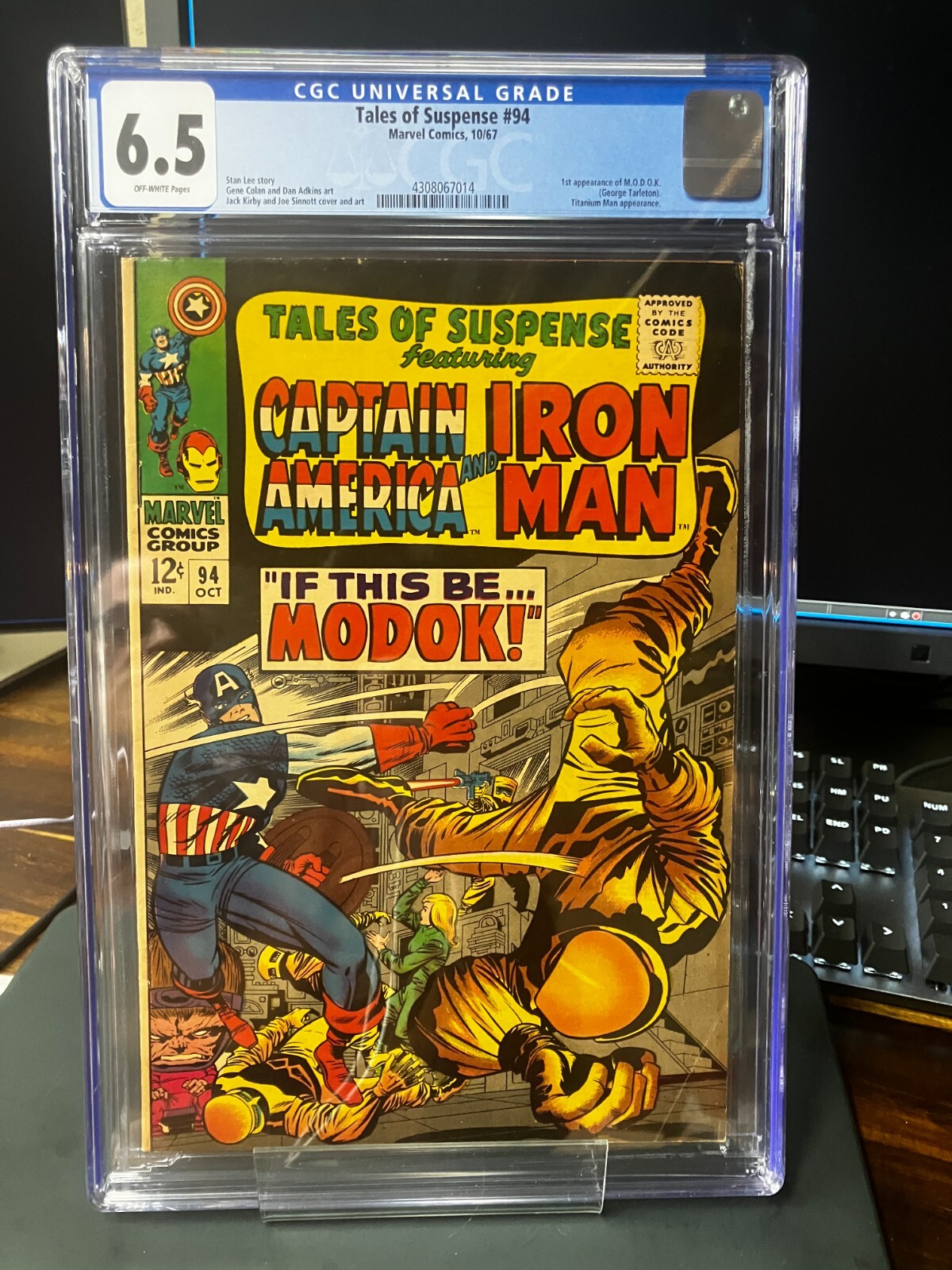 1967 1st MODOK Cap America comic