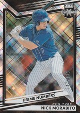 NICK MORABITO 2022 PANINI ELITE EXTRA EDITION PRIME NUMBERS PARALLEL 147/185