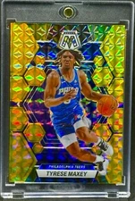 Tyrese Maxey RARE GOLD REFRACTOR PRIZM INVESTMENT CARD SSP MVP MINT