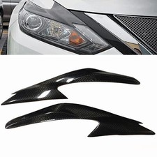 2x Car Front Headlamp Eyebrow Trim Headlight Eyelid For Nissan Altima 2016-2018