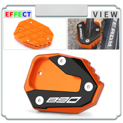 For   890DUKE R/L/GP Motorcycle Side Stand Extension Kickstand Plate 890 DukeR