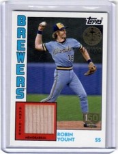 2019 Topps Series 1 Robin Yount '84 35th Anniversary 150 Years Jersey Card /150