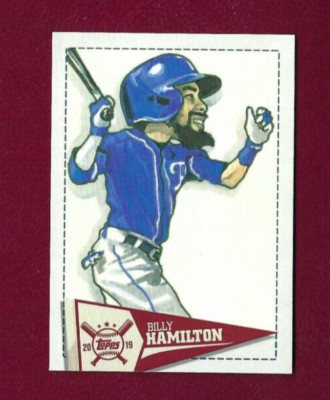 2019 Topps Star Caricature Reproduction SCR-BH Billy Hamilton Baseball Card