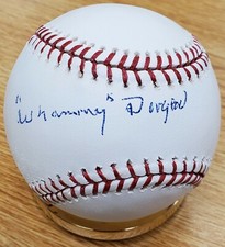 Autographed WHAMMY DOUGLAS Official Major League Baseball w/ COA