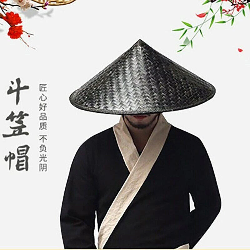 Chinese Costume Conical Rice Farmer Sun Hat Japanese Asian Hat