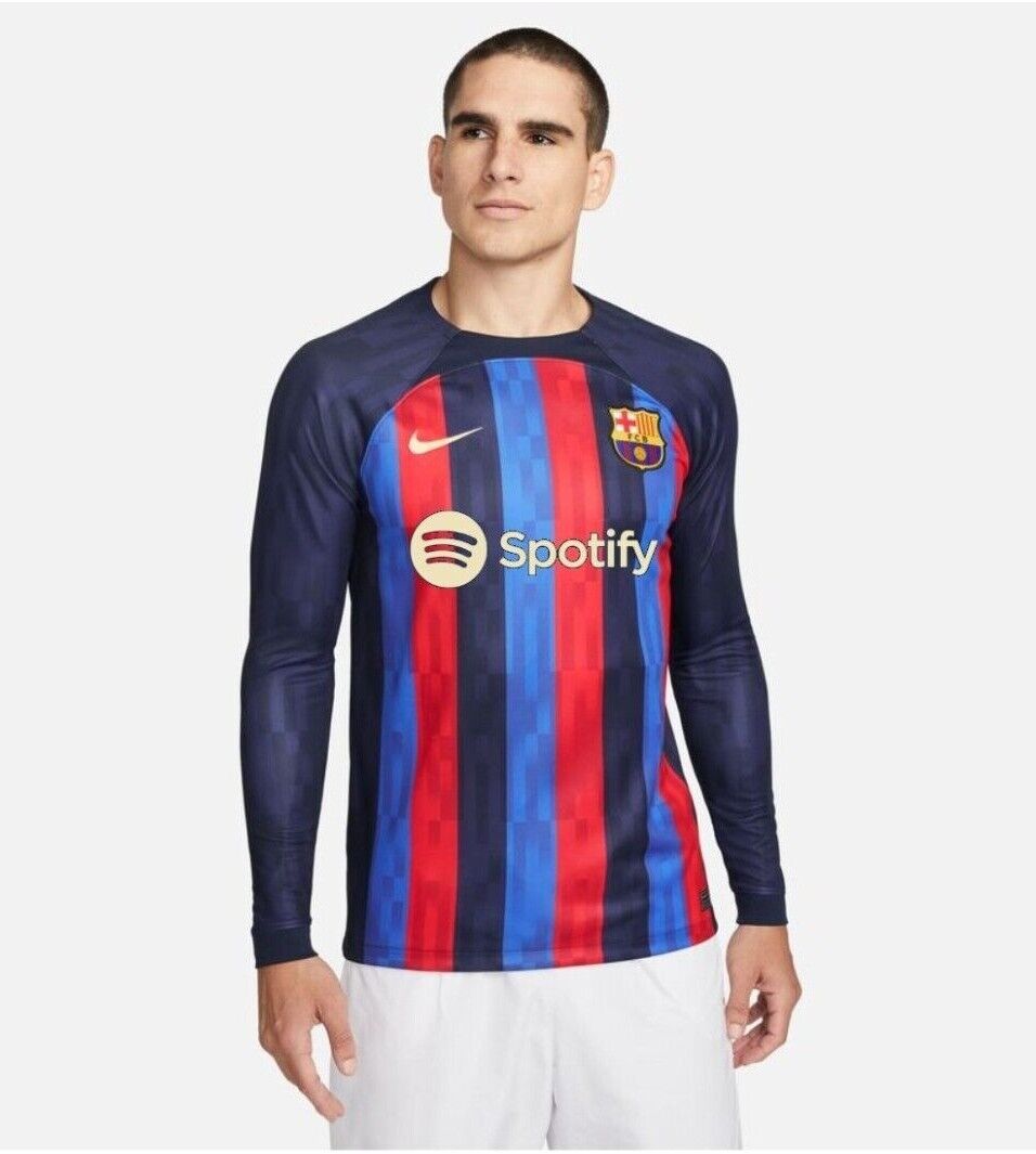 U.S. 2022/23 Stadium Home Men's Nike Dri-FIT Long-Sleeve Soccer Jersey.