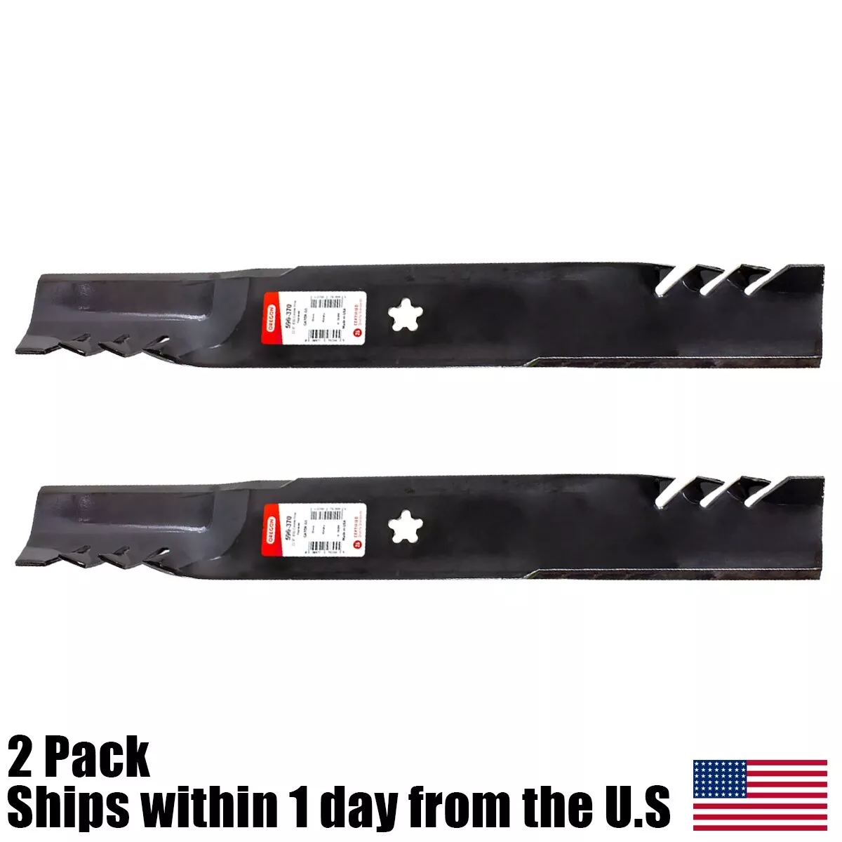 2PK Oregon Gator Blades Fits Husqvarna RZ4623 46
