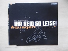Aquagen Gino Montesano autograph signed CD cover "You are so quiet!"
