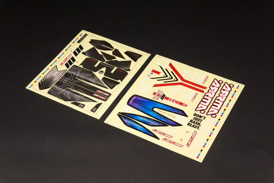 ARRMA ARA410003 Limitless Clear Bodyshell w/ Decals - Image 2 of 2