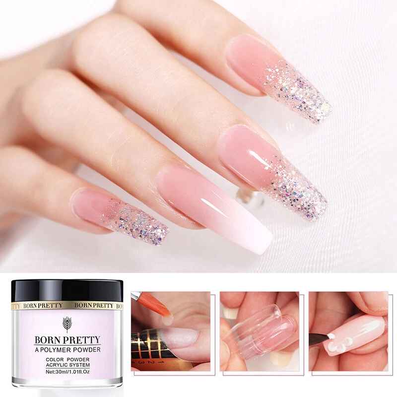 Details 155+ pink powder nails super hot ceg.edu.vn